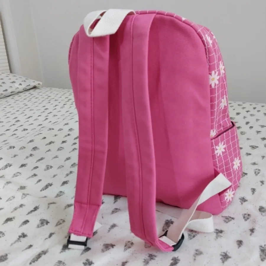 کیف کوله پشتی کتان گلدار