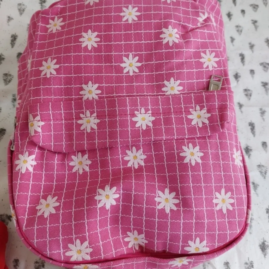 کیف کوله پشتی کتان گلدار