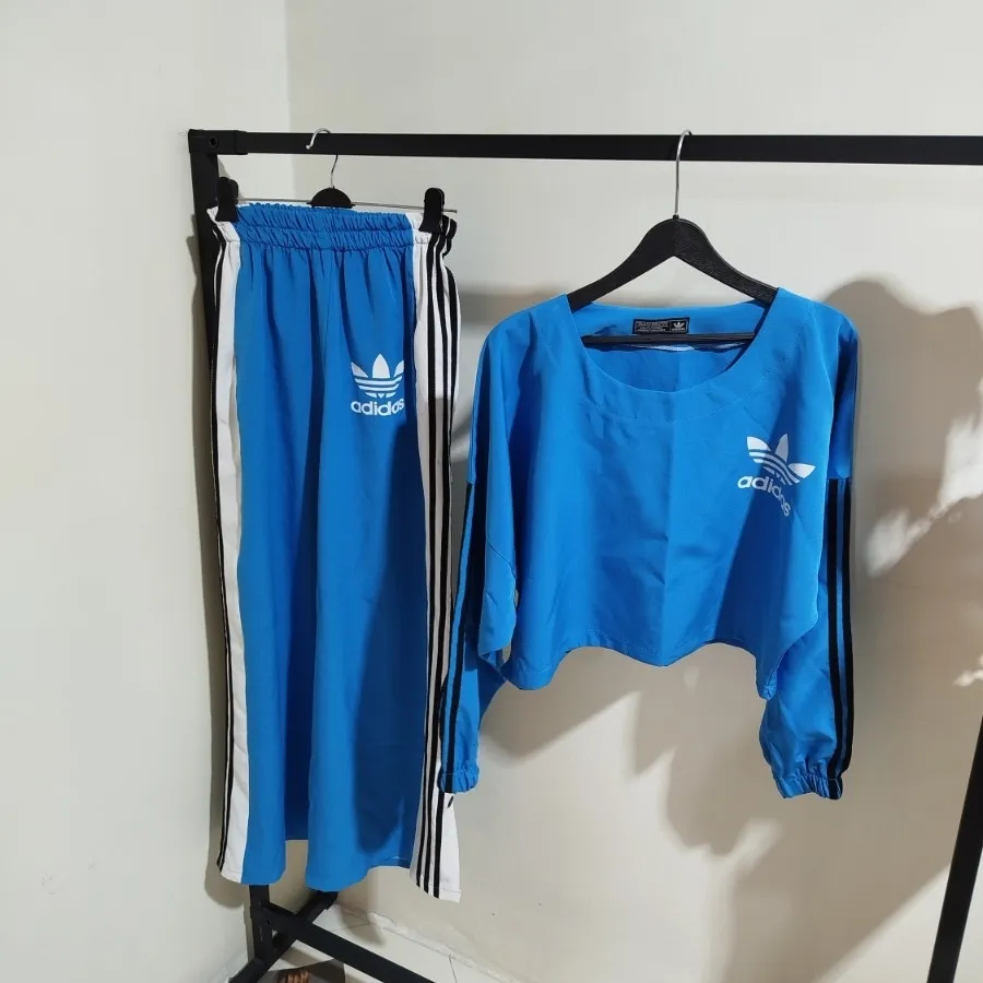 ست کراپ و شلواربگ adidas