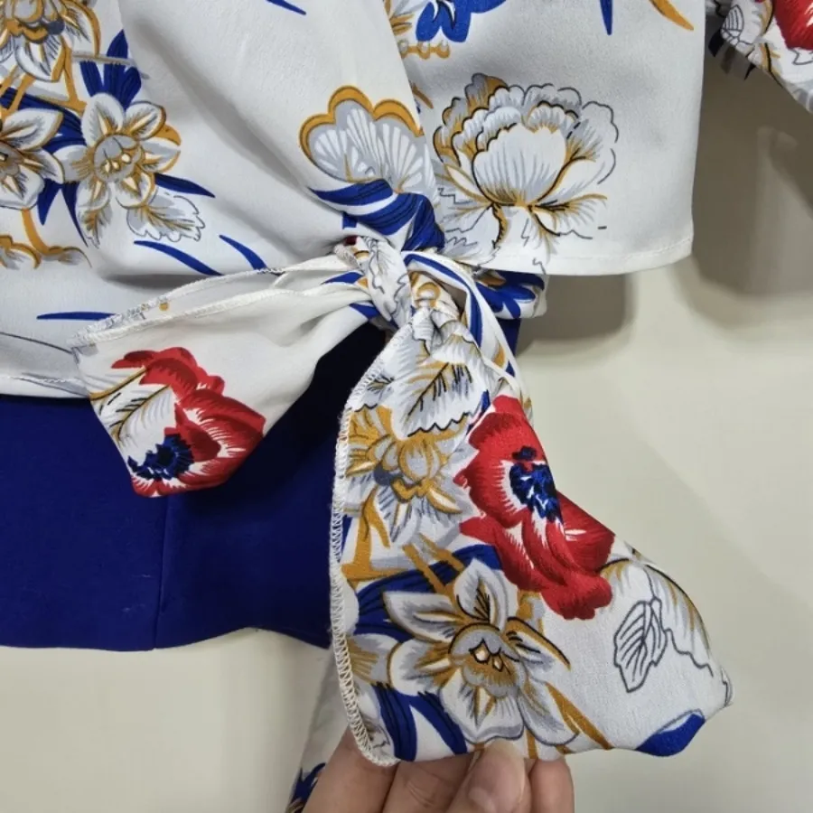 ست شومیز و شلوار پارچه‌ای