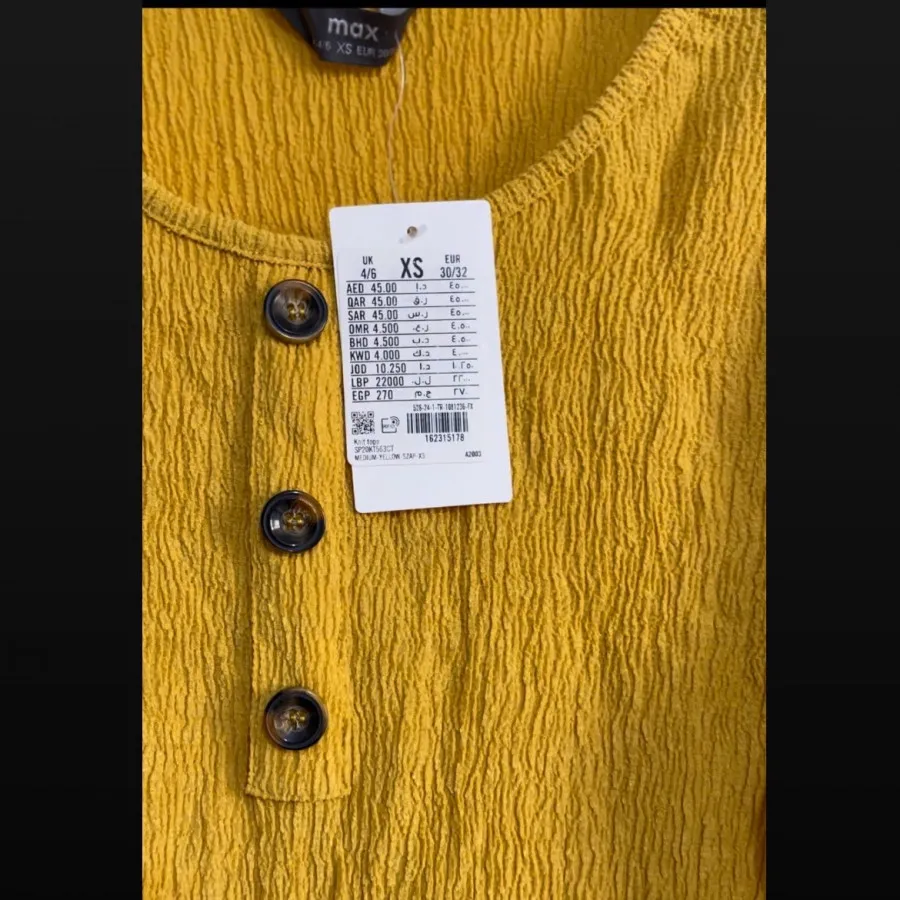 پیراهن برندmaxسایزxs