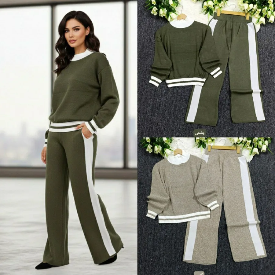 ست بلوز شلوار بافت