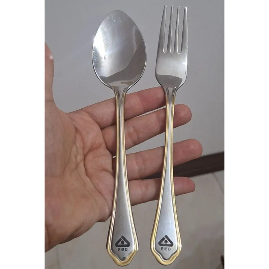 ست قاشق چنگال ناب استیل