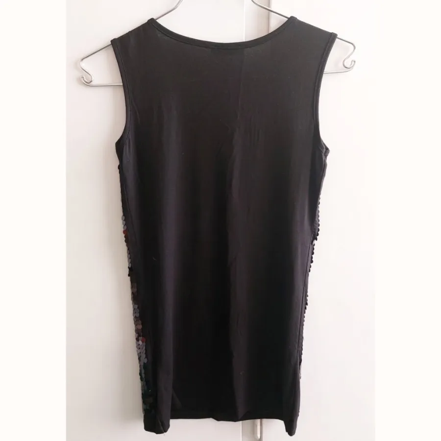 تاپ مشکی پولکی ترک