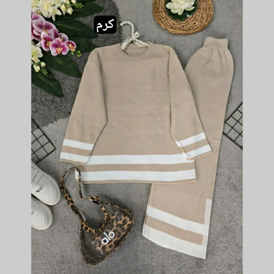 ست بلوز شلوار بافت