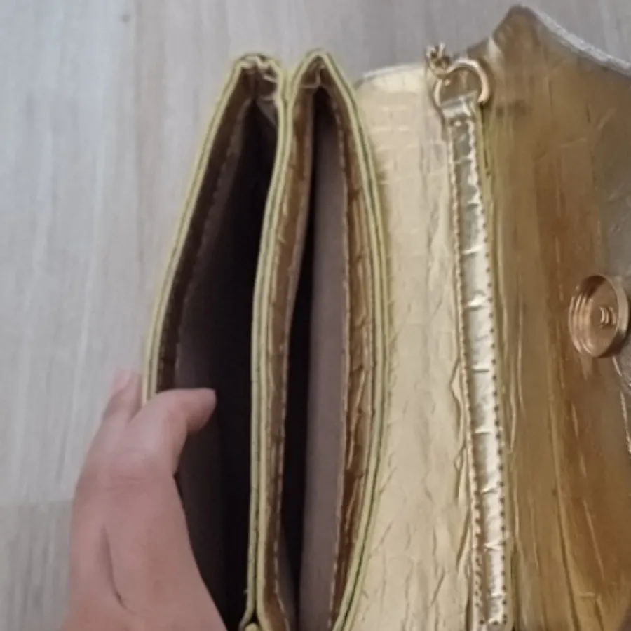 کیف  زنانه طلایی ترک