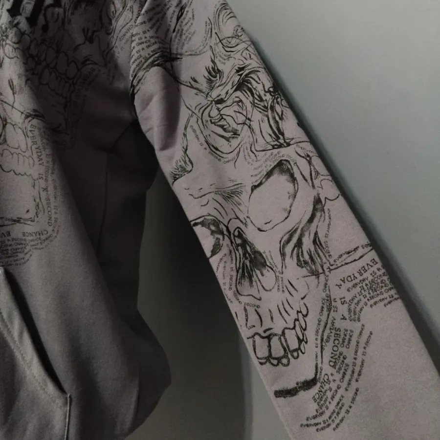 هودی اسکلتی بنفش