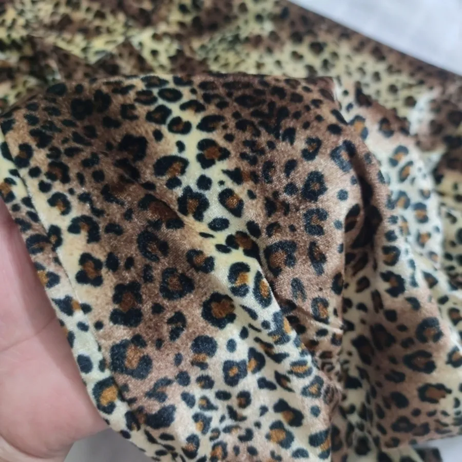 پیراهن مخمل پلنگی