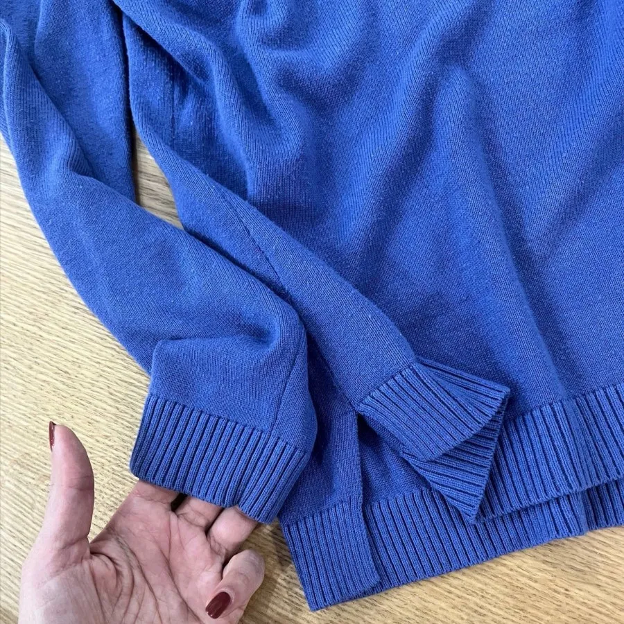 پلیور یقه هفت بلوز بافت