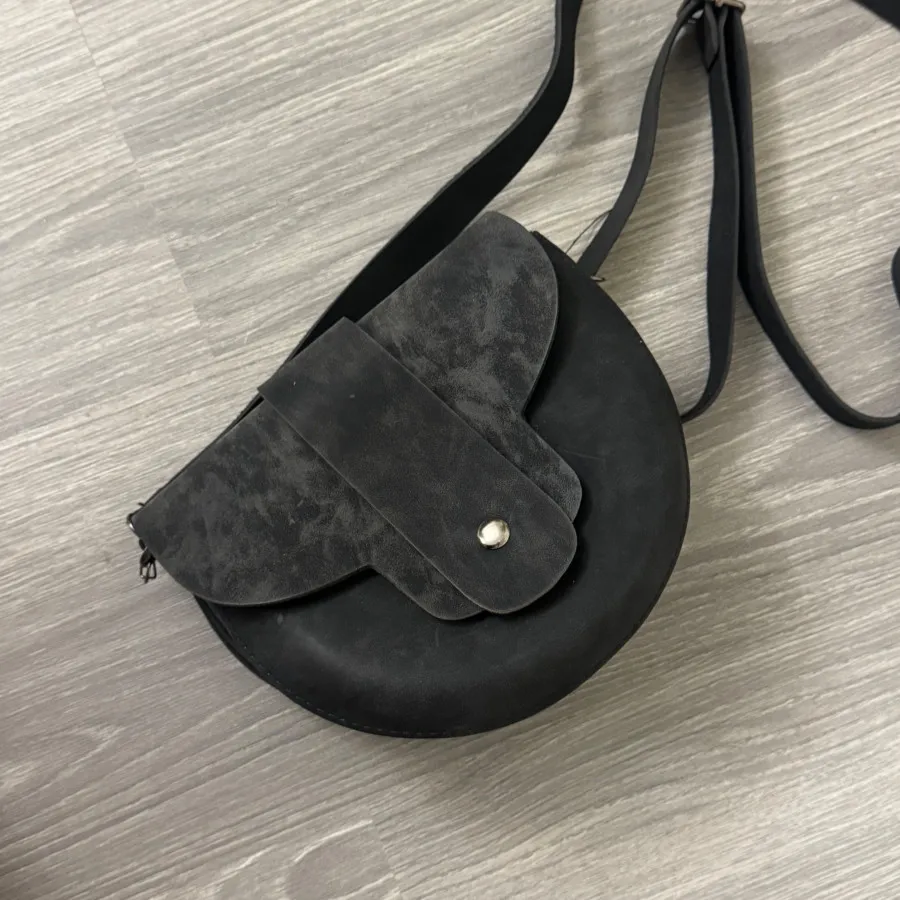 کیف دوشی مشکی جیر