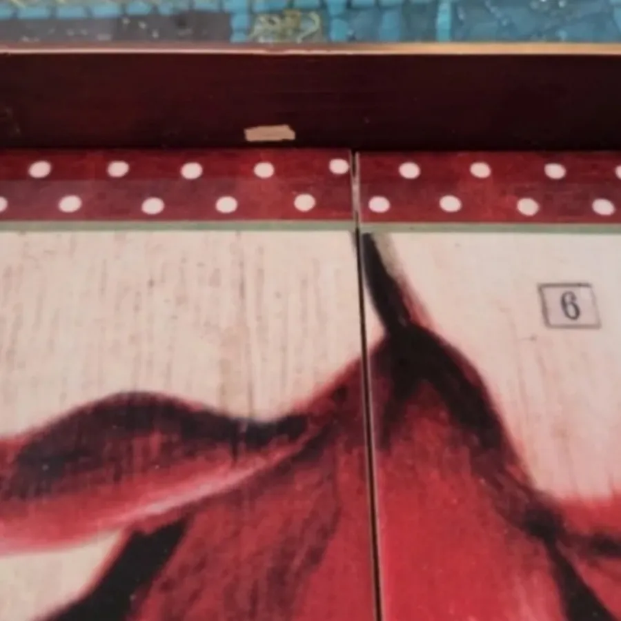 سینی چوب و کاشی