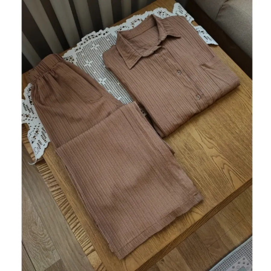 ست شومیز شلوار موکا