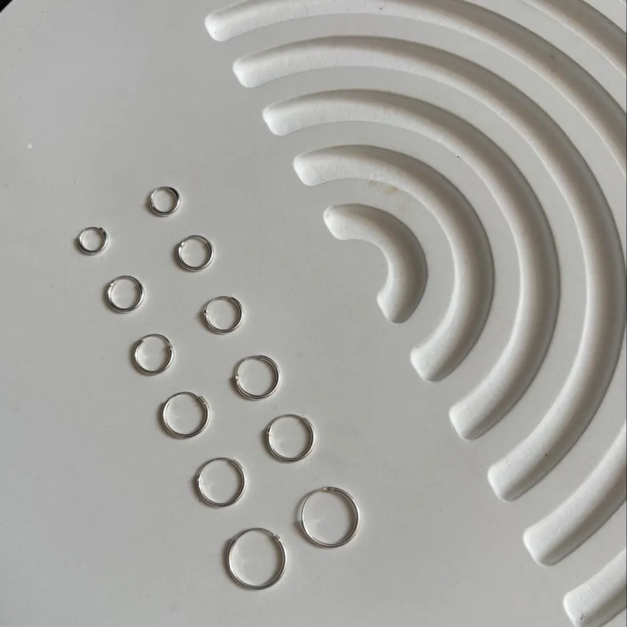 گوشواره حلقه ای نقره