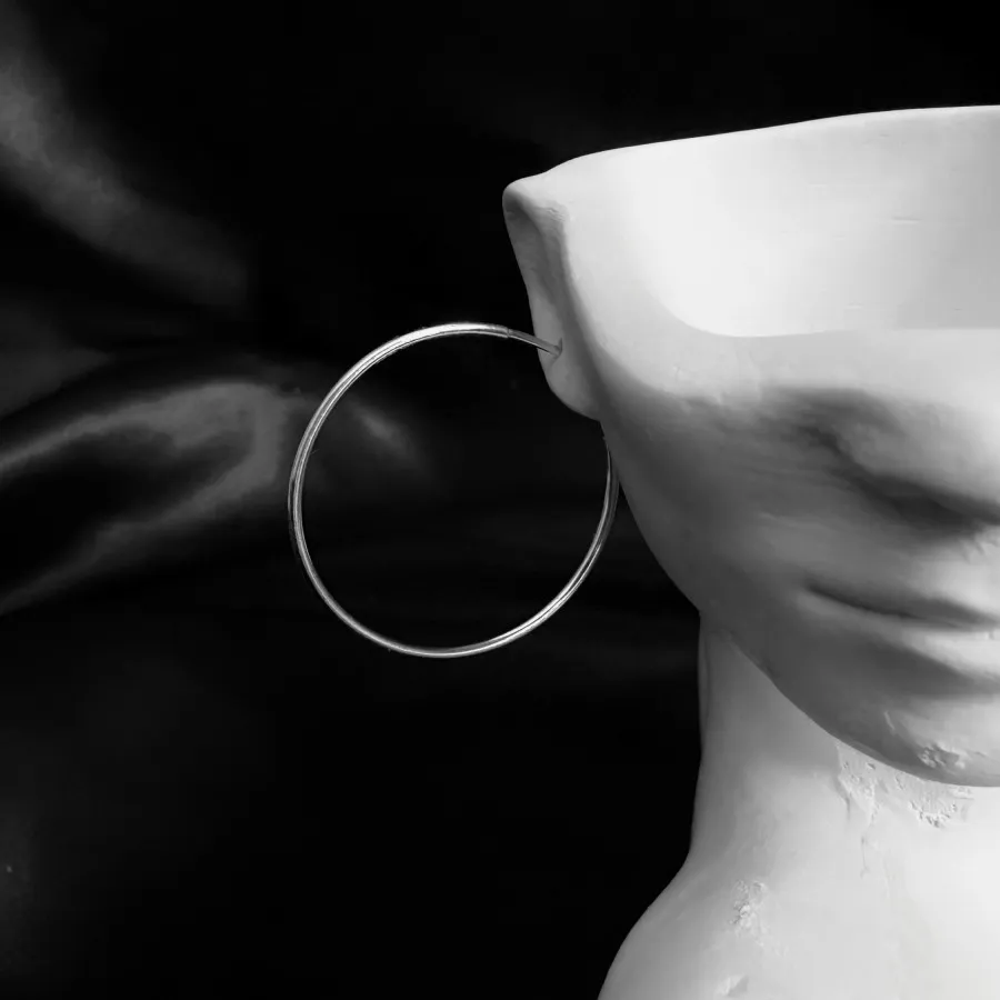 گوشواره حلقه ای نقره