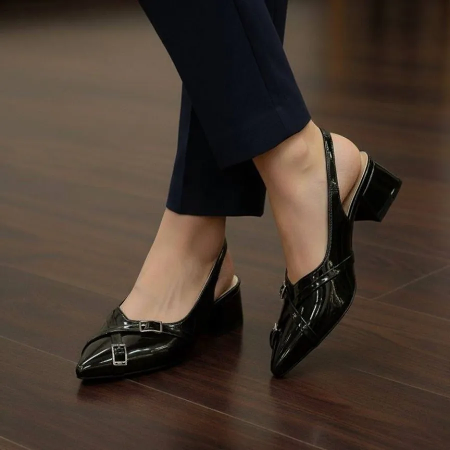 کفش پاشنه 4 سانت شیک