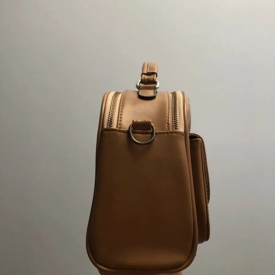 کیف دستی دوشی عسلی