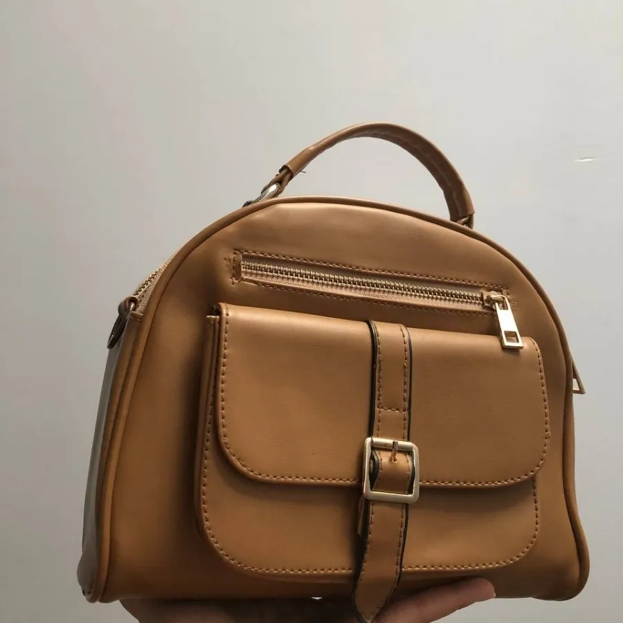 کیف دستی دوشی عسلی