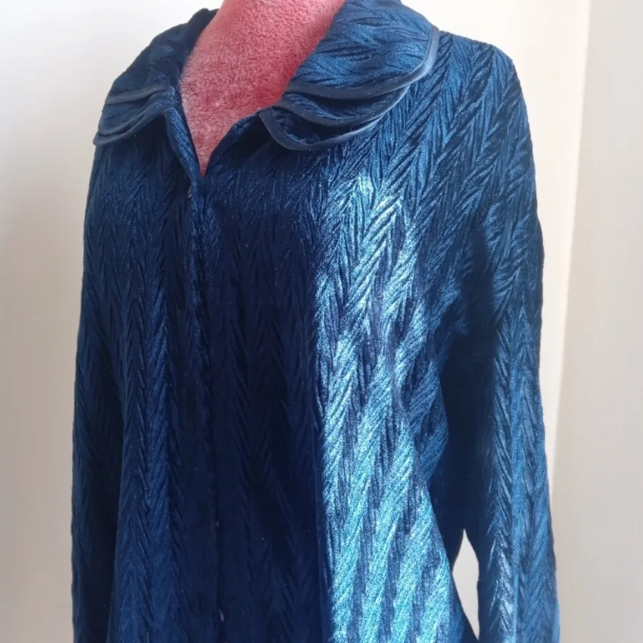 شومیز مخملی سرمه ای