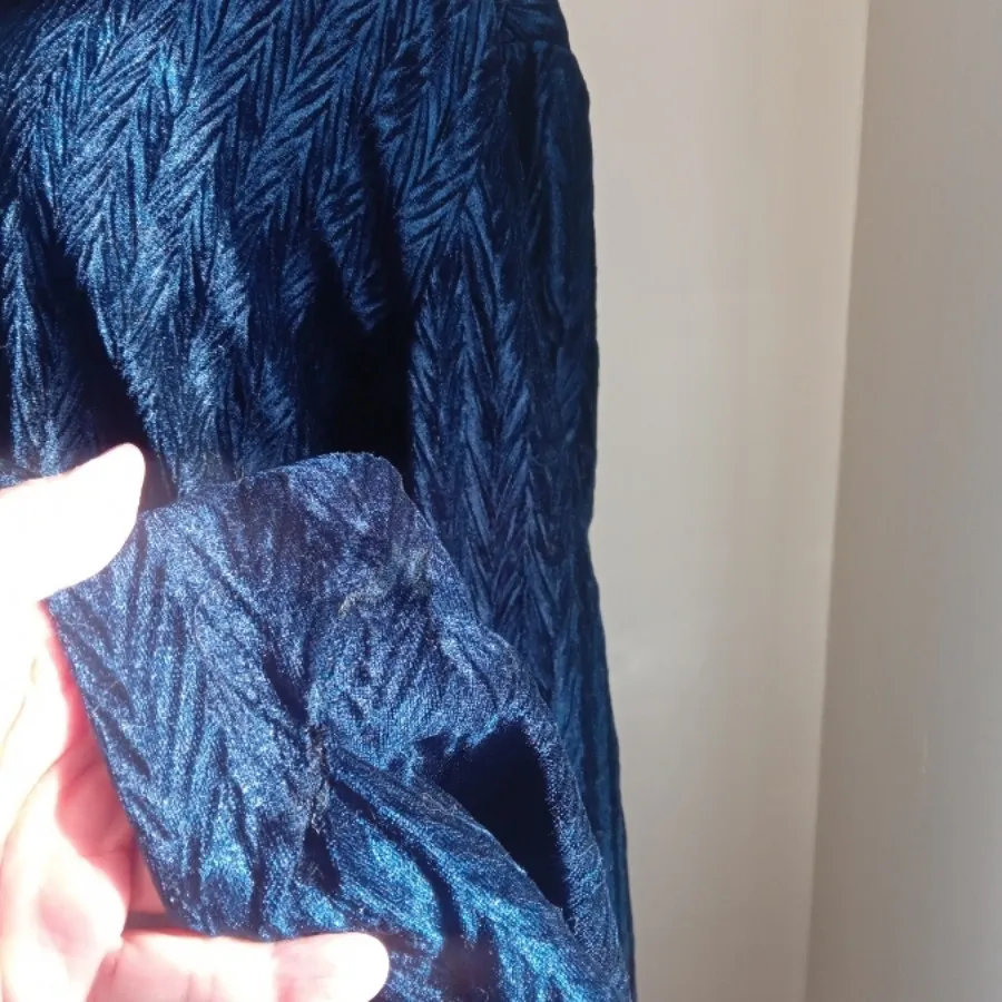 شومیز مخملی سرمه ای