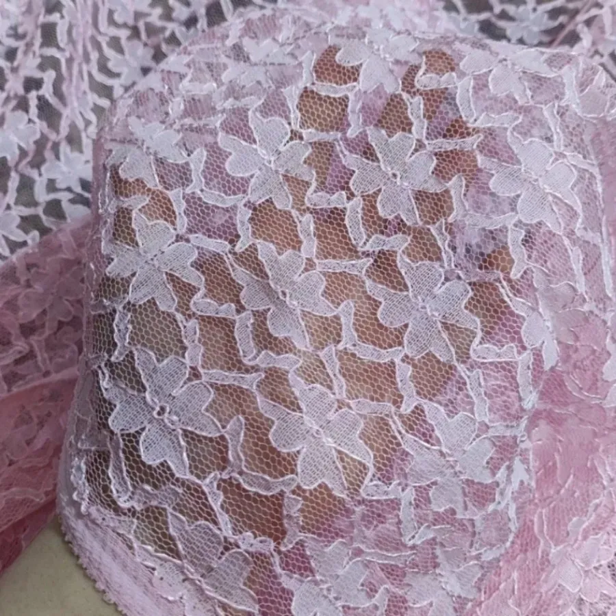 پارچه گیپور صورتی