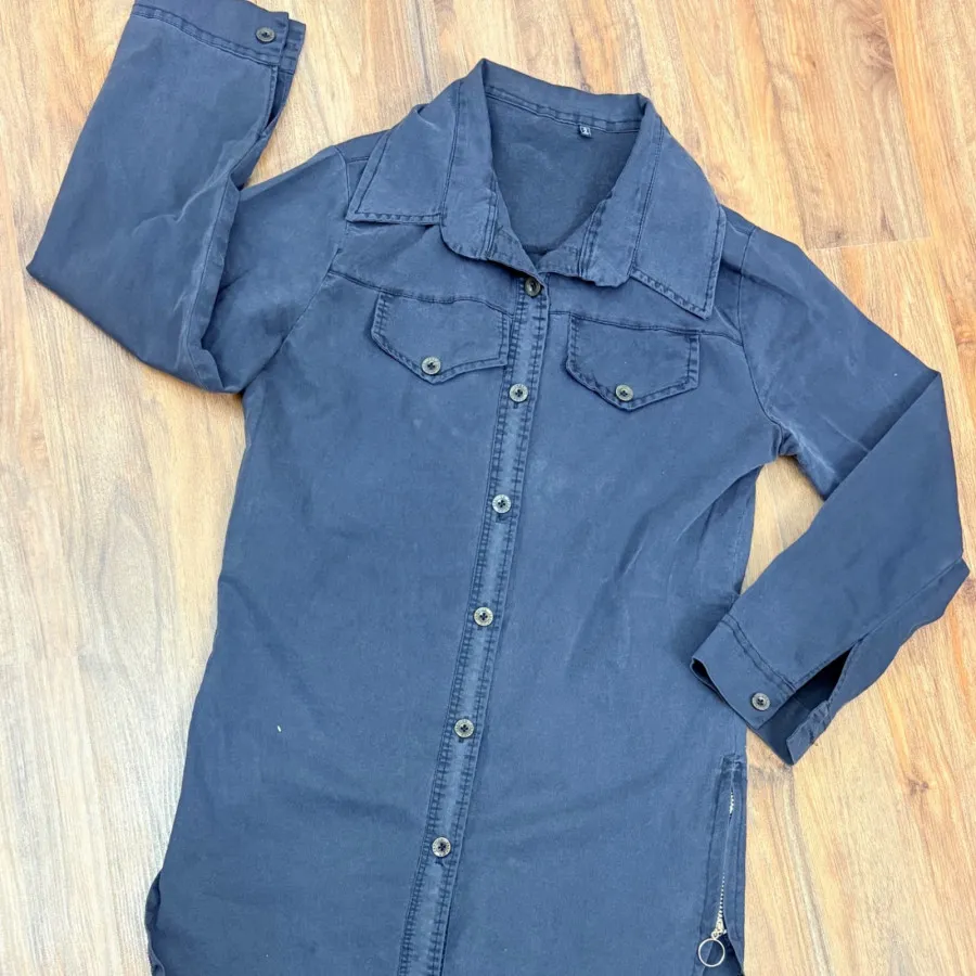 پیراهن جین زغالی