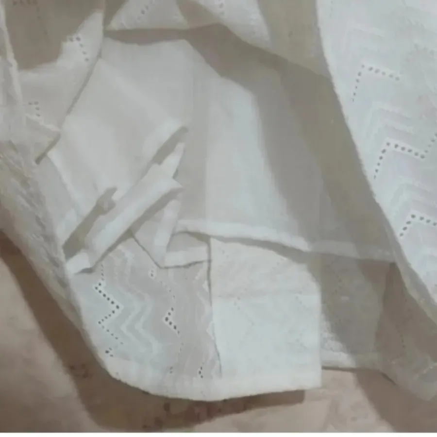 شومیز سفید نخی