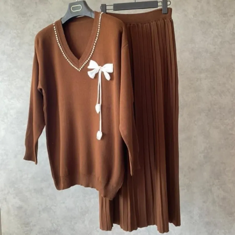 بافت دوتیکه بلوز دامن ترک