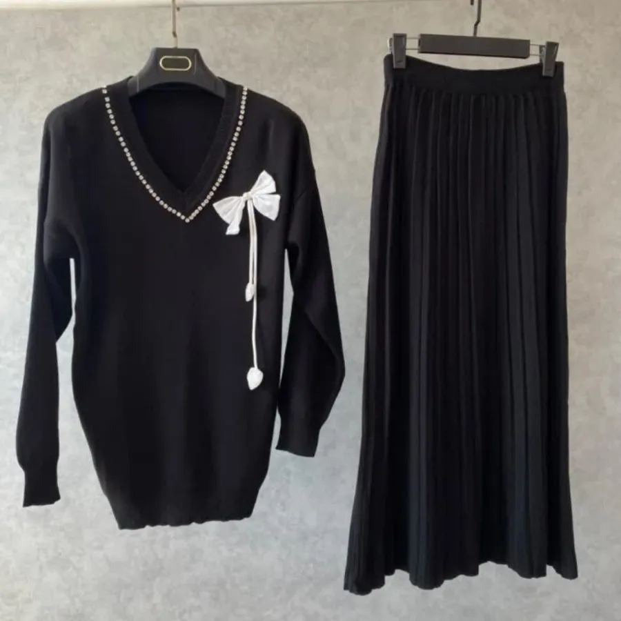 بافت دوتیکه بلوز دامن ترک