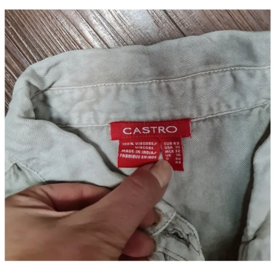 شومیز آستین حلقه ای کرم