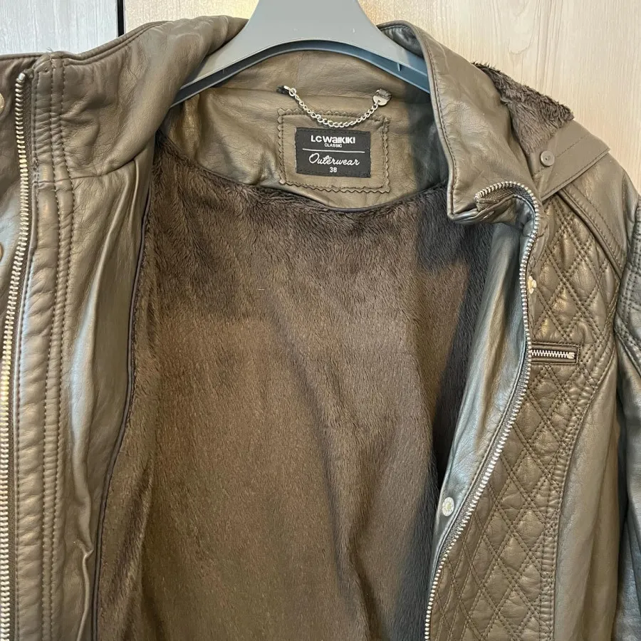 کاپشن چرم ترک