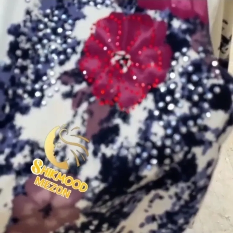 بلوز گلدار تمام نگین ترک