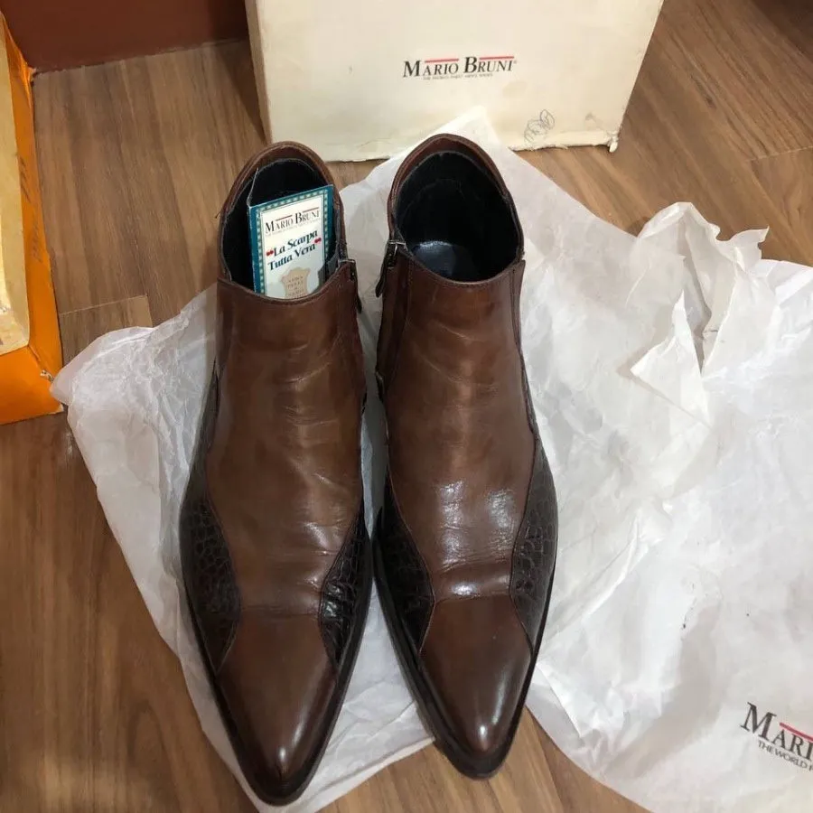 نیم بوت تمام چرم ایتالیا