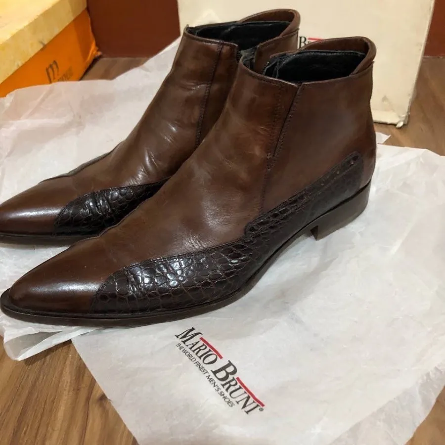 نیم بوت تمام چرم ایتالیا