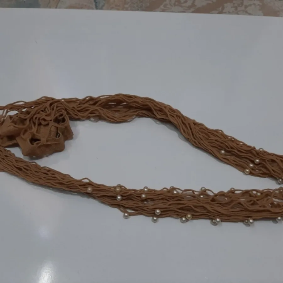 جوراب شلواری مرواریدی کرم