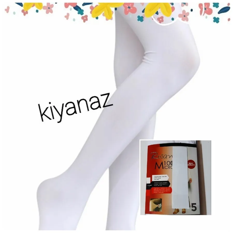 جوراب شلواری سفیداز7تا12