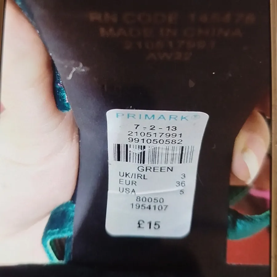 کفش سبز درباری Primark