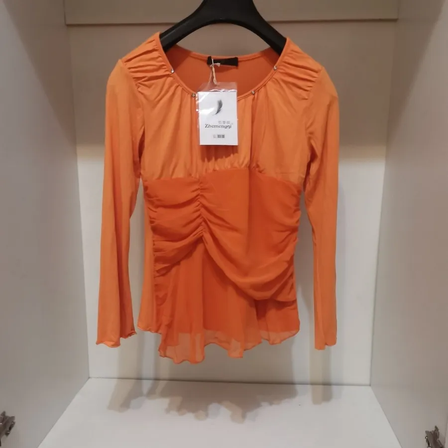 بلوز نارنجی چینی نو تگدار
