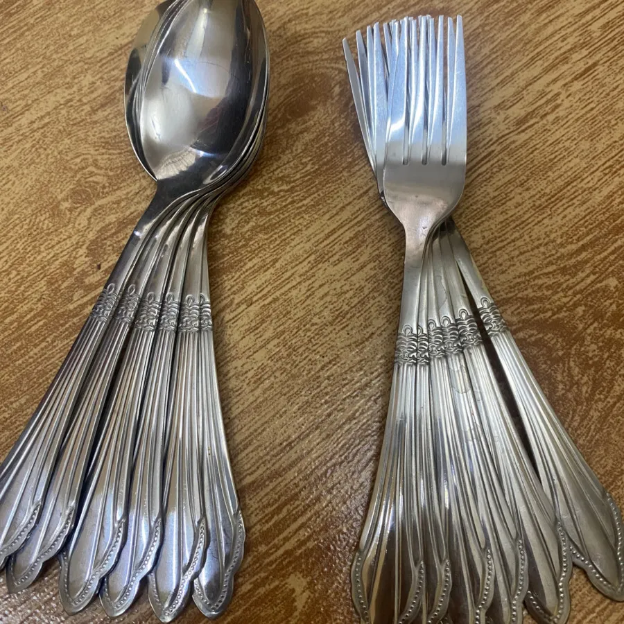 قاشق چنگال استیل قدیمی