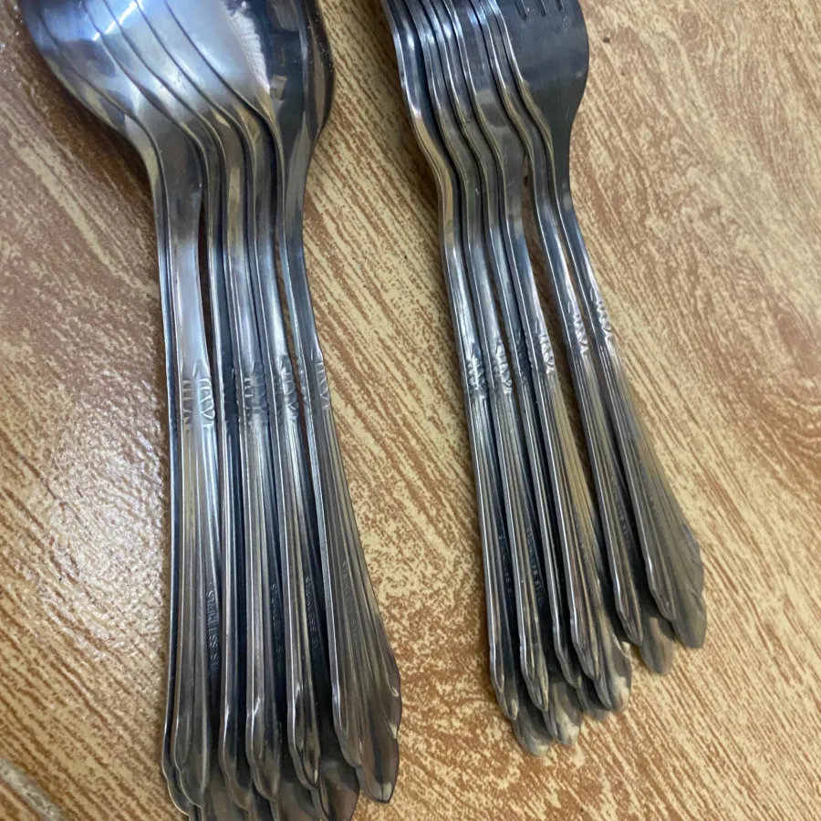 قاشق چنگال استیل قدیمی