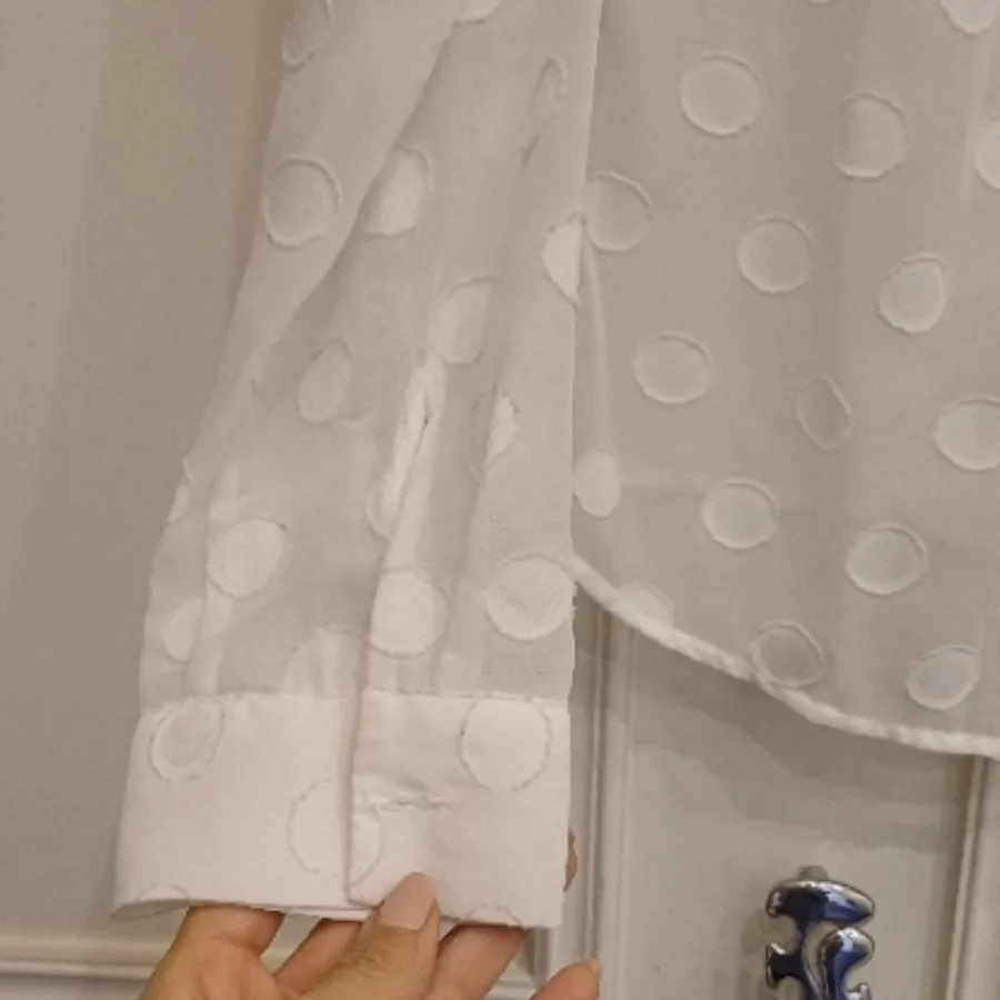 شومیز حریر توپی