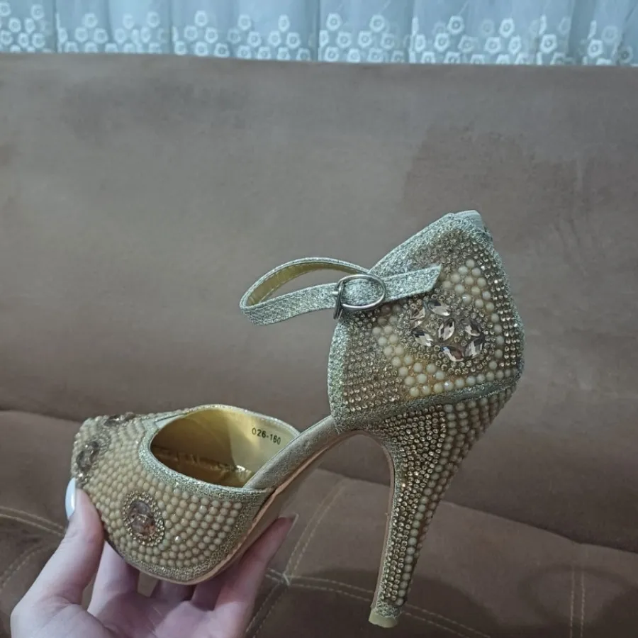 کیف و کفش طلایی مجلسی