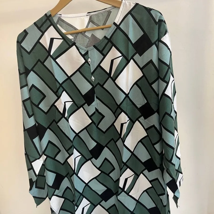 بلوز نخی آستین بلند