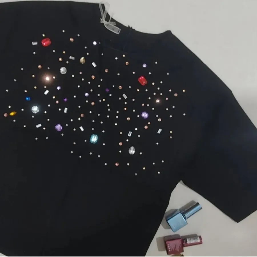 بلوز کراپ مشکی