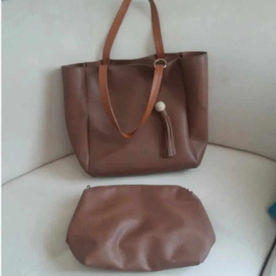 کیف چرم عسلی