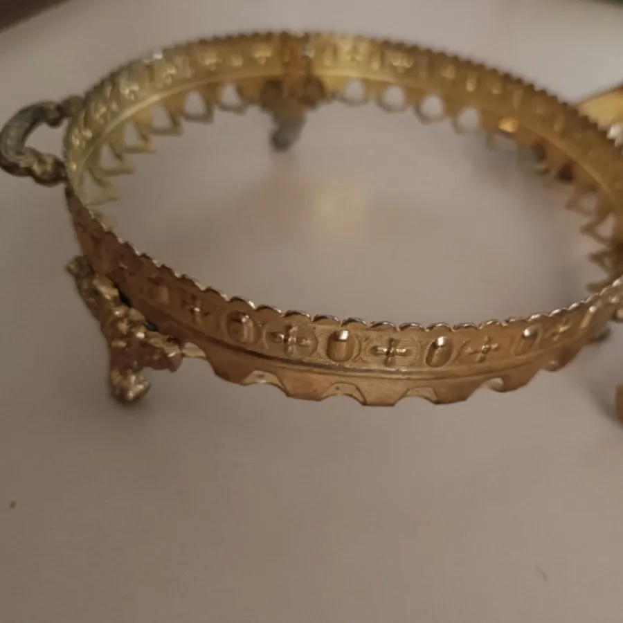 2عدد پایه ظرف طلایی