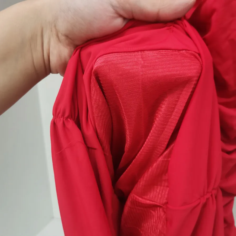 لباس مجلسی قرمز ریون