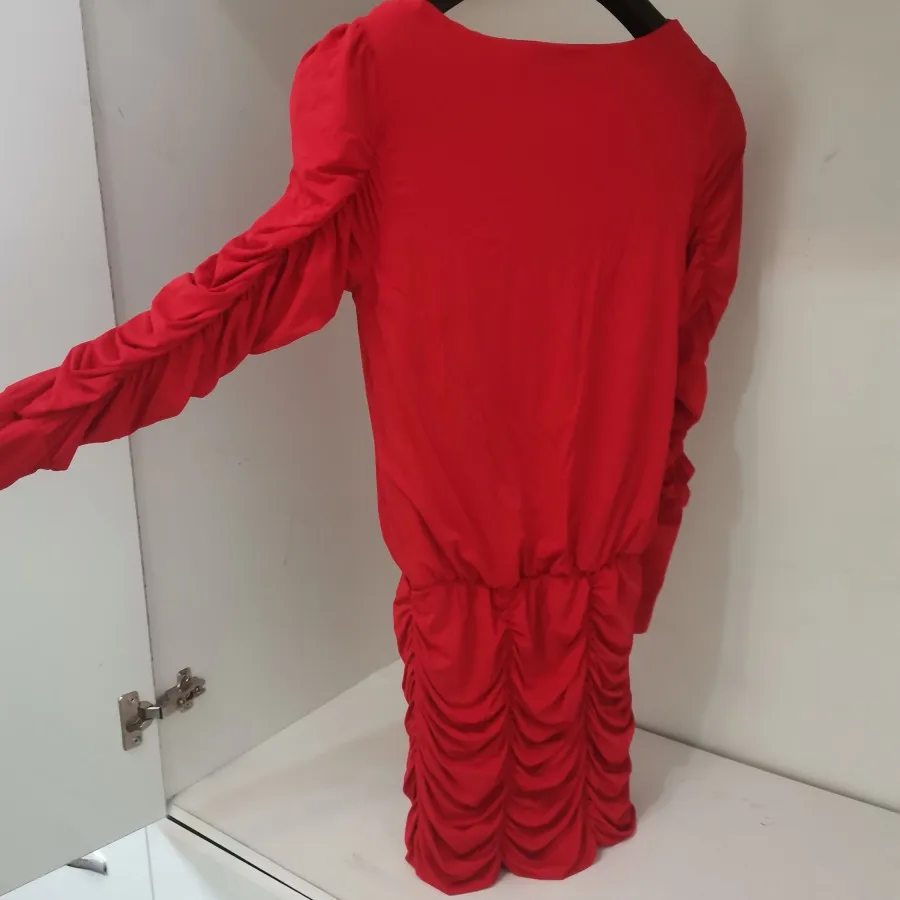 لباس مجلسی قرمز ریون