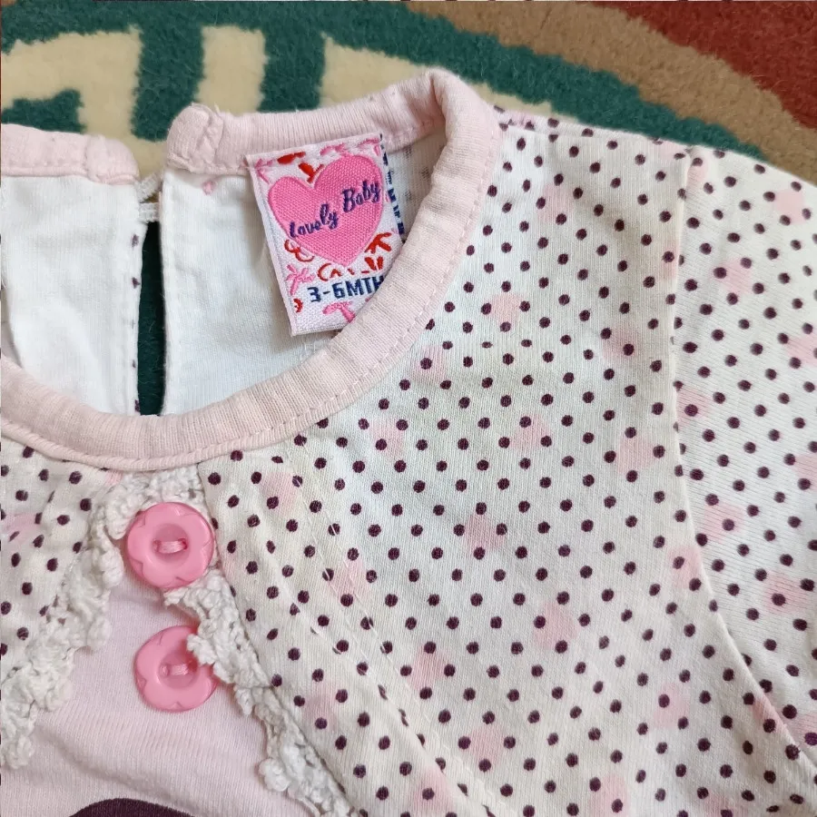 پیراهن نوزادی دخترانه