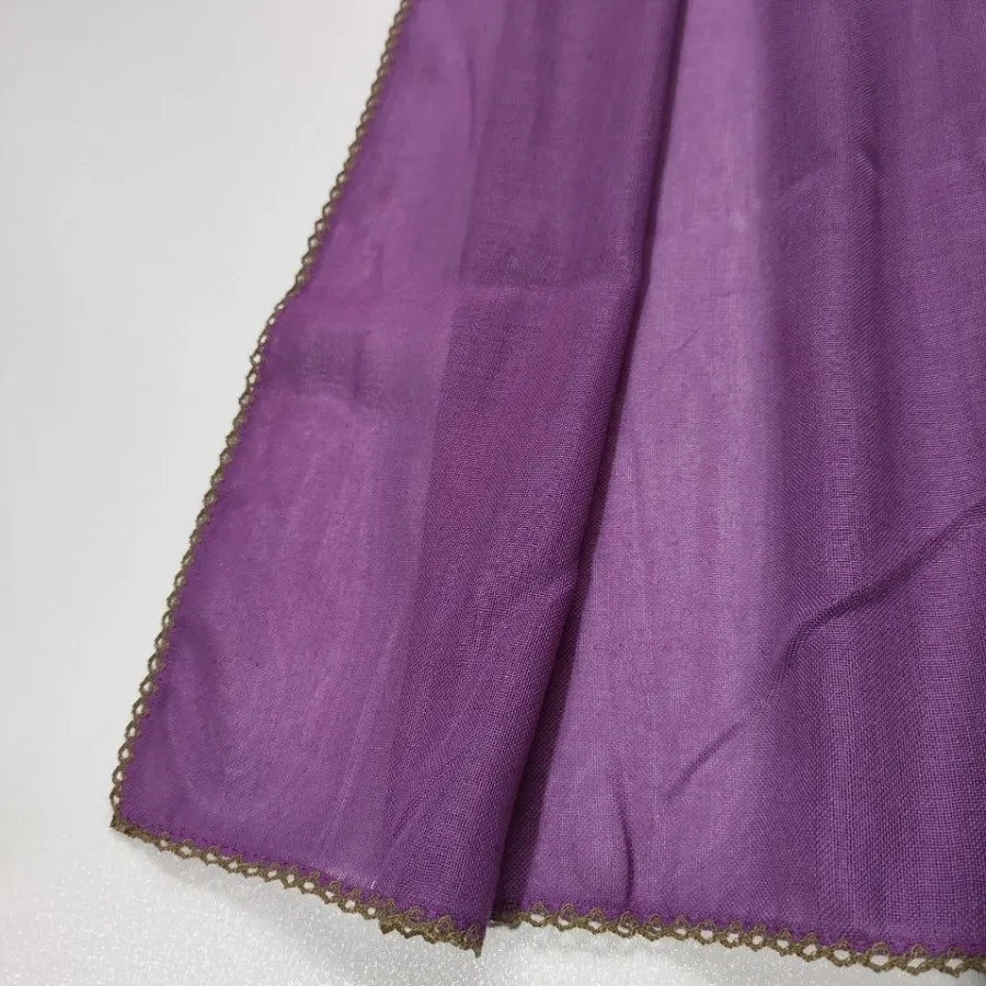 شال بنفش نخی