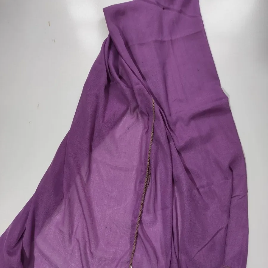 شال بنفش نخی